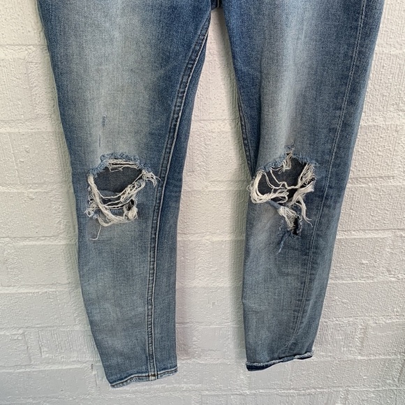 Vigoss Denim Mid Rise Jagger Distressed Skinny Jeans sz 27 - Picture 2 of 8